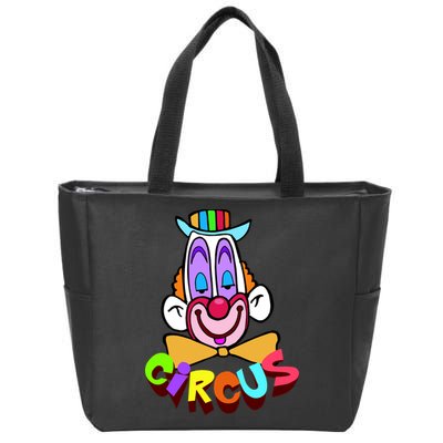 Clown Circus Face Funny Retro Zip Tote Bag