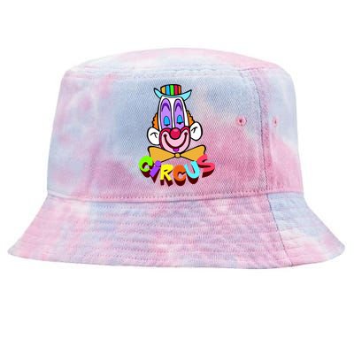 Clown Circus Face Funny Retro Tie-Dyed Bucket Hat