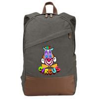 Clown Circus Face Funny Retro Cotton Canvas Backpack