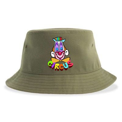 Clown Circus Face Funny Retro Sustainable Bucket Hat