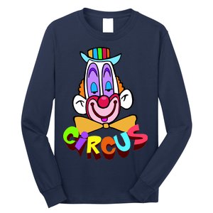 Clown Circus Face Funny Retro Long Sleeve Shirt