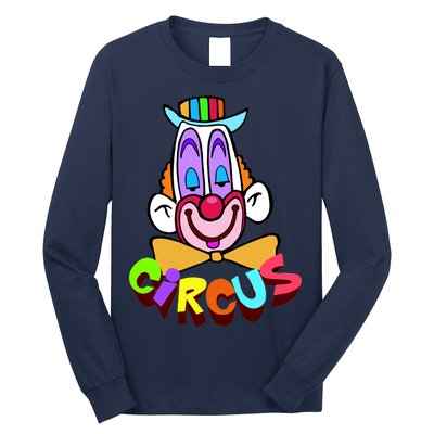 Clown Circus Face Funny Retro Long Sleeve Shirt