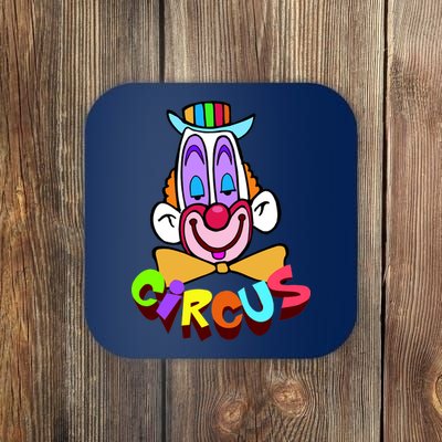 Clown Circus Face Funny Retro Coaster