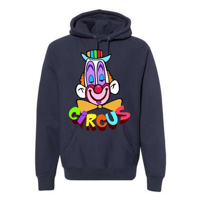 Clown Circus Face Funny Retro Premium Hoodie