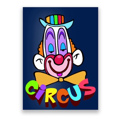 Clown Circus Face Funny Retro Poster