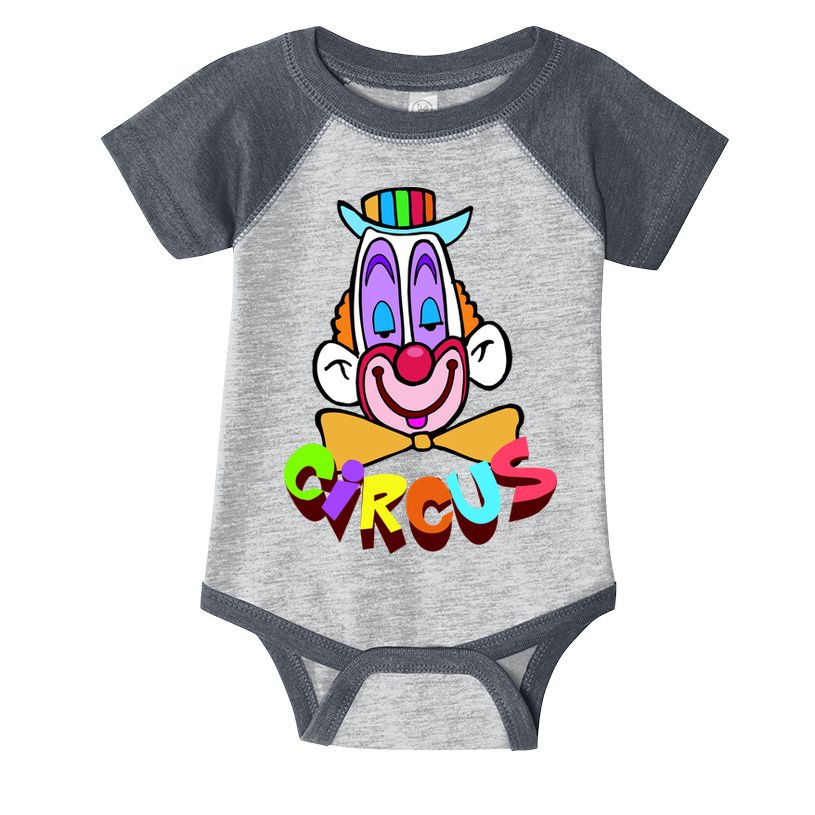 Clown Circus Face Funny Retro Infant Baby Jersey Bodysuit