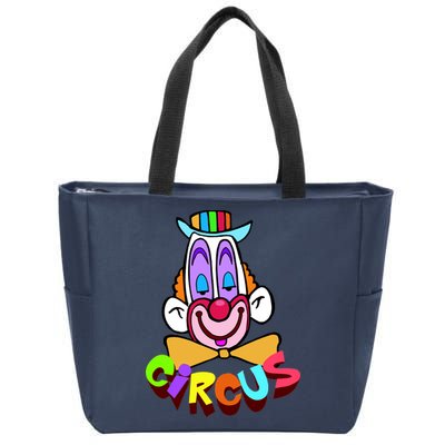 Clown Circus Face Funny Retro Zip Tote Bag