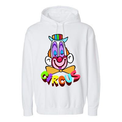 Clown Circus Face Funny Retro Garment-Dyed Fleece Hoodie