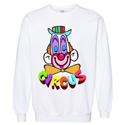 Clown Circus Face Funny Retro Garment-Dyed Sweatshirt