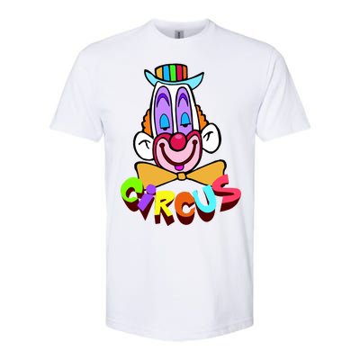 Clown Circus Face Funny Retro Softstyle CVC T-Shirt