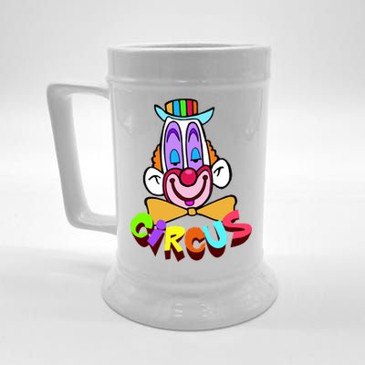 Clown Circus Face Funny Retro Beer Stein