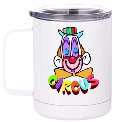 Clown Circus Face Funny Retro 12 oz Stainless Steel Tumbler Cup