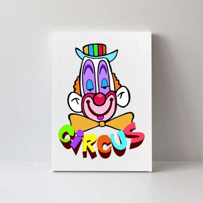 Clown Circus Face Funny Retro Canvas