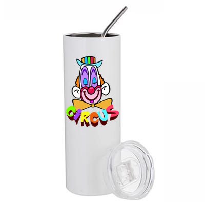 Clown Circus Face Funny Retro Stainless Steel Tumbler