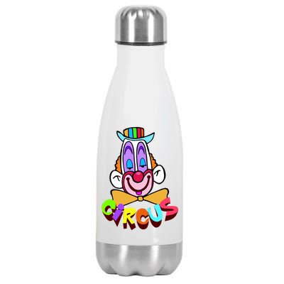 Clown Circus Face Funny Retro Stainless Steel Insulated Water Bottle