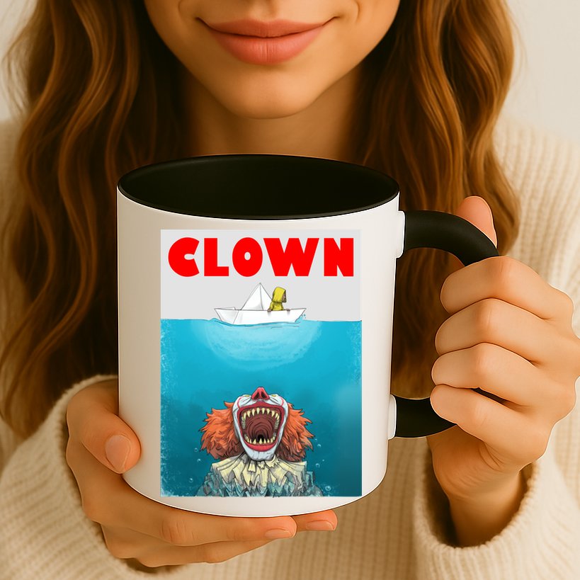 Clown Come Down Here Movie Parody Mug