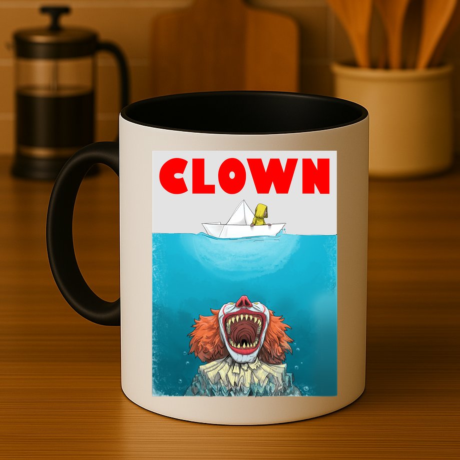 Clown Come Down Here Movie Parody Mug