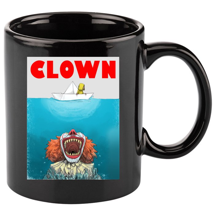 Clown Come Down Here Movie Parody 11oz C Handle Ceramic Mug
