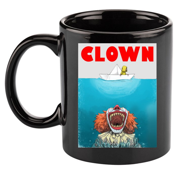 Clown Come Down Here Movie Parody 11oz C Handle Ceramic Mug