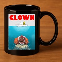Clown Come Down Here Movie Parody 11oz C Handle Ceramic Mug