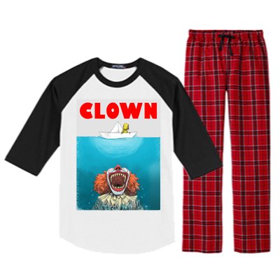 Clown Come Down Here Movie Parody Raglan Sleeve Pajama Set