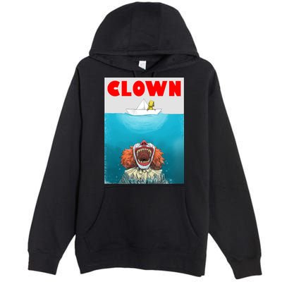 Clown Come Down Here Movie Parody Premium Pullover Hoodie