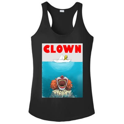 Clown Come Down Here Movie Parody Ladies PosiCharge Competitor Racerback Tank
