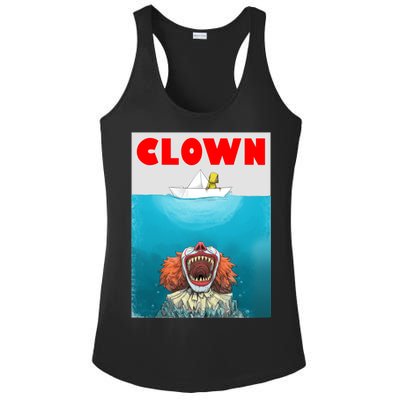 Clown Come Down Here Movie Parody Ladies PosiCharge Competitor Racerback Tank