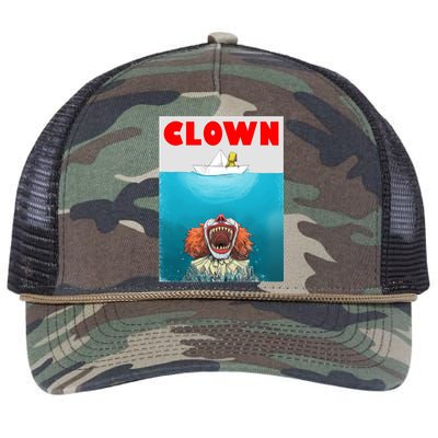 Clown Come Down Here Movie Parody Retro Rope Trucker Hat Cap