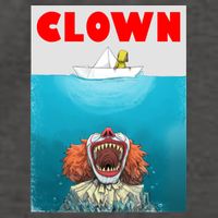 Clown Come Down Here Movie Parody Vector Backpack