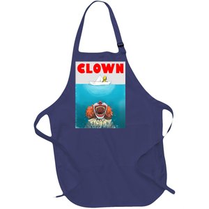 Clown Come Down Here Movie Parody Full-Length Apron With Pockets