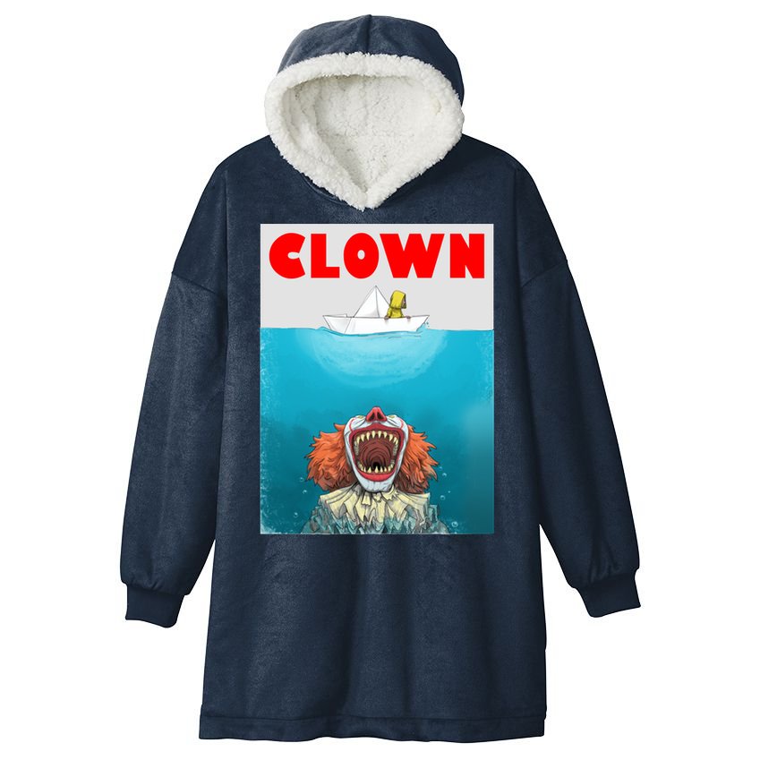 Clown Come Down Here Movie Parody Hooded Wearable Blanket