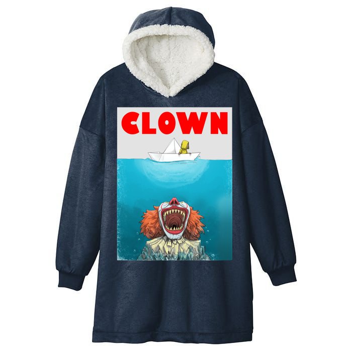 Clown Come Down Here Movie Parody Hooded Wearable Blanket