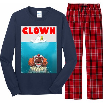 Clown Come Down Here Movie Parody Long Sleeve Pajama Set