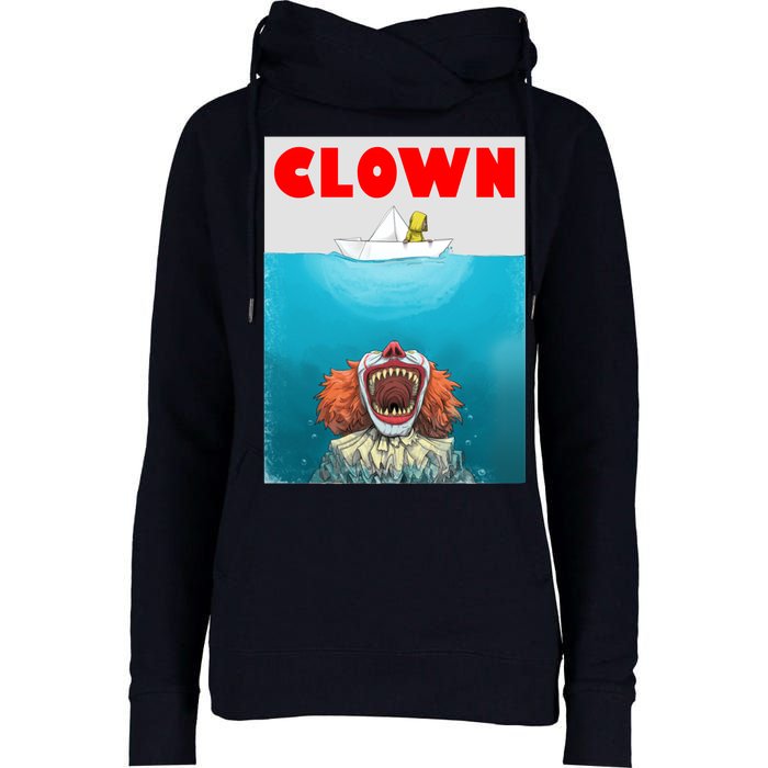 Clown Come Down Here Movie Parody Womens Funnel Neck Pullover Hood