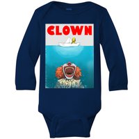 Clown Come Down Here Movie Parody Baby Long Sleeve Bodysuit