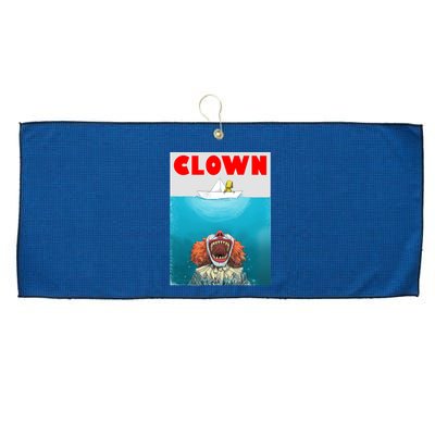 Clown Come Down Here Movie Parody Large Microfiber Waffle Golf Towel