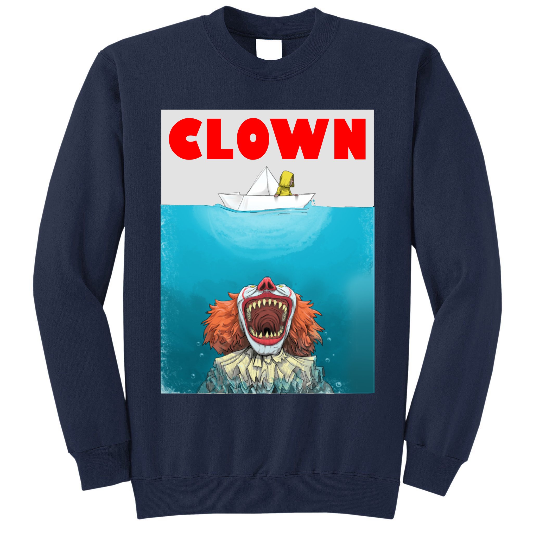 Clown Come Down Here Movie Parody Tall Sweatshirt