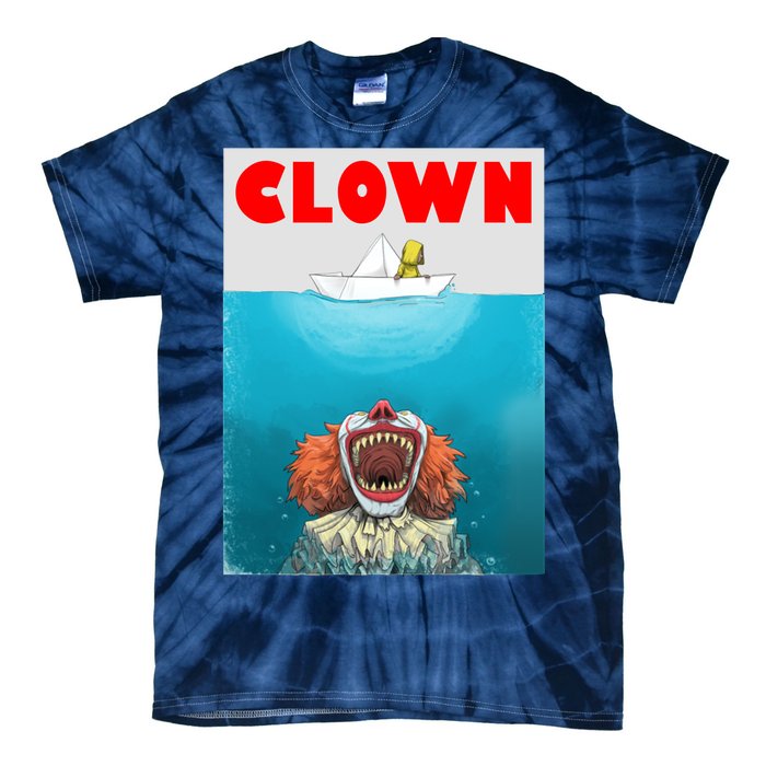 Clown Come Down Here Movie Parody Tie-Dye T-Shirt