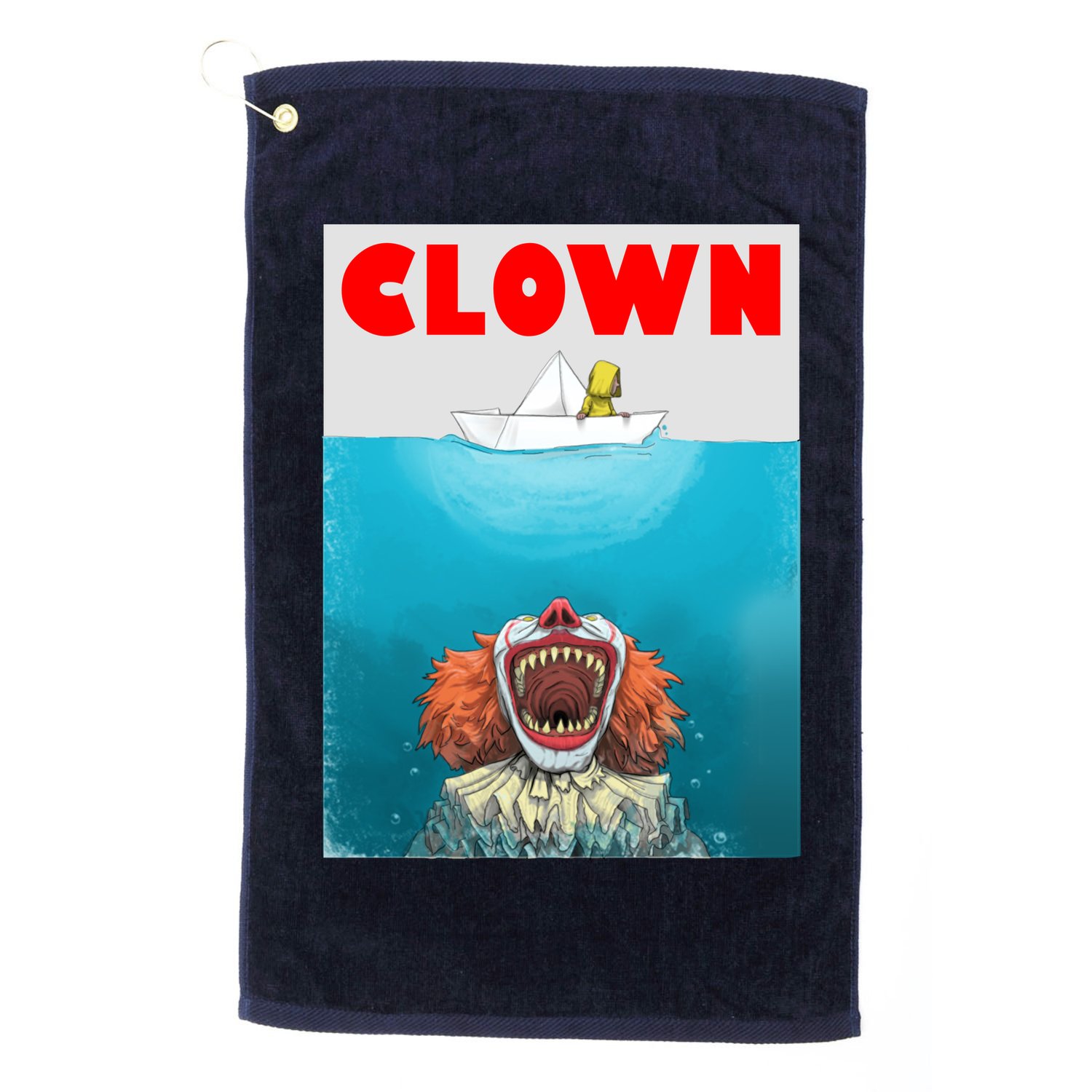 Clown Come Down Here Movie Parody Golf Towel