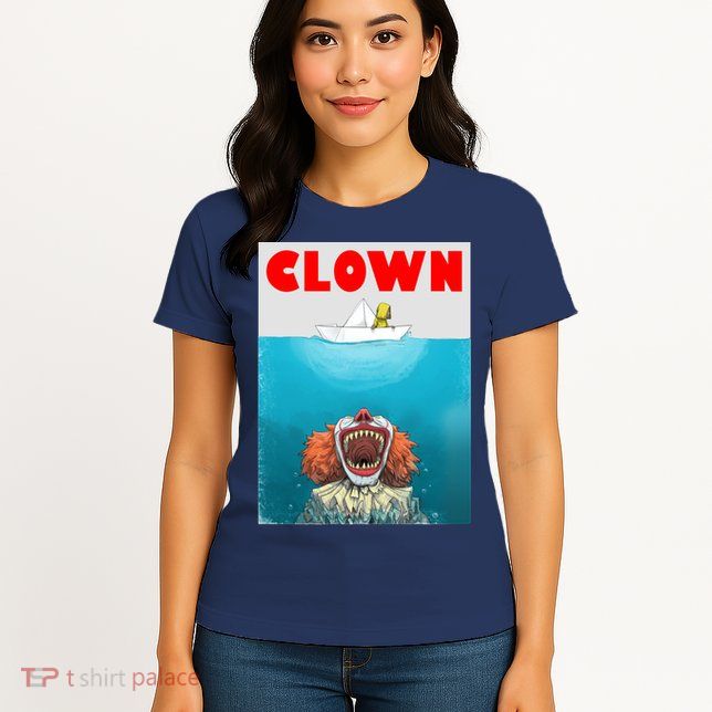 Clown Come Down Here Movie Parody Womens T-Shirt
