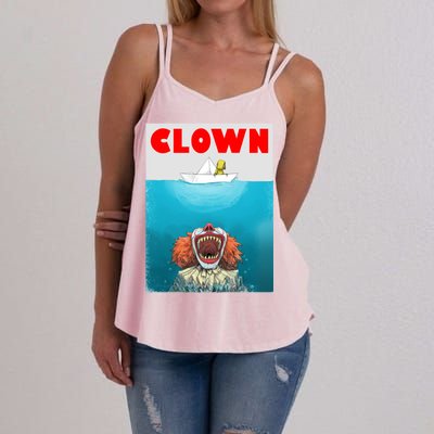 Clown Come Down Here Movie Parody Women's Strappy Tank