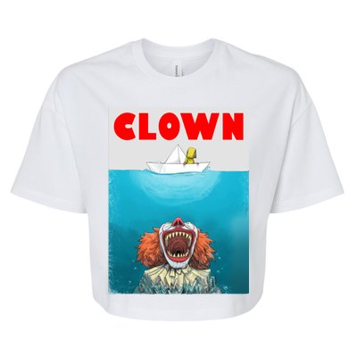 Clown Come Down Here Movie Parody Bella+Canvas Jersey Crop Tee