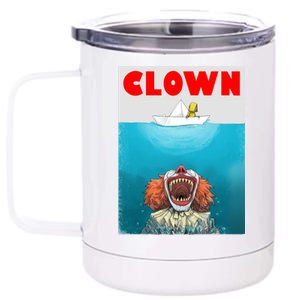 Clown Come Down Here Movie Parody 12 oz Stainless Steel Tumbler Cup