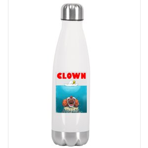 Clown Come Down Here Movie Parody Stainless Steel Insulated Water Bottle