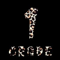 Cute Leopard Print First Grade Typography Word Art 16oz Travel Tumbler
