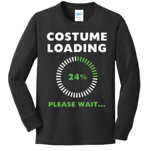 Costume Loading Please Wait Tech Cell Phone Spinning Circle Kids Long Sleeve Shirt