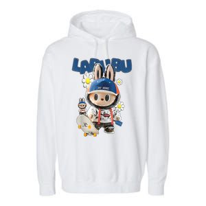 Cute Labubu Party Funny Labubu Lover Gift Garment-Dyed Fleece Hoodie