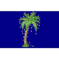 Christmas Lights Palm Tree Beach Funny Tropical Xmas Gift Bumper Sticker