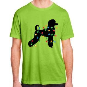 Christmas Lights Poodle Dog Gift Cute Gift Adult ChromaSoft Performance T-Shirt